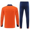 Nederland Trainings Sweatshirt Quarter-zip 2024-25 Oranje - Kids